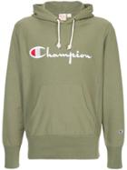 Champion Logo Print Hoodie - Green