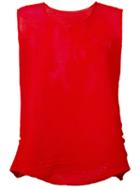 Sleeveless Top - Women - Polyester - One Size, Red, Polyester, Issey Miyake Cauliflower