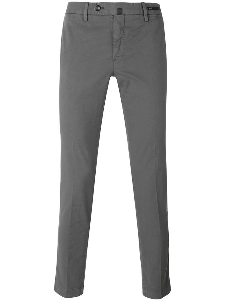 Pt01 - Classic Chinos - Men - Cotton/spandex/elastane - 54, Grey, Cotton/spandex/elastane
