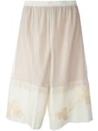 Erika Cavallini 'keit' Culottes, Women's, Size: 42, Nude/neutrals, Silk/polyester/acetate