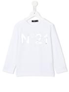 No21 Kids Logo Print T-shirt, Boy's, Size: 9 Yrs, White