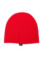 Gucci Kids - Knit Beanie - Kids - Cotton/viscose/wool - One Size, Red