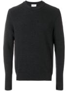 Ami Alexandre Mattiussi Crewneck Ottoman Stitch Sweater - Grey
