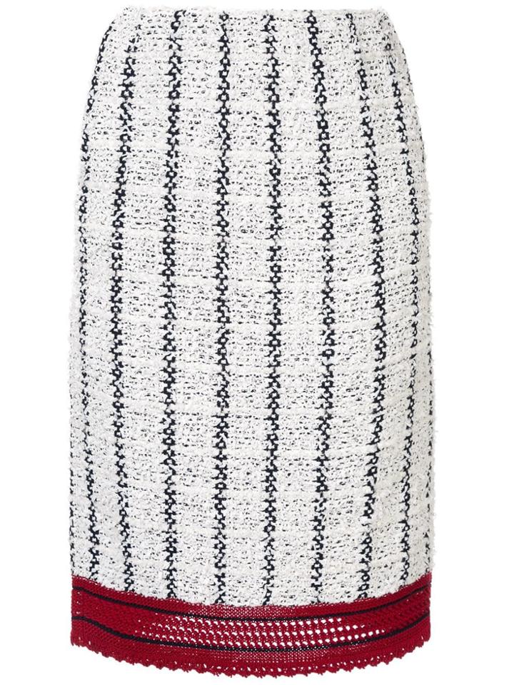 Coohem Sailor Tweed Skirt - White