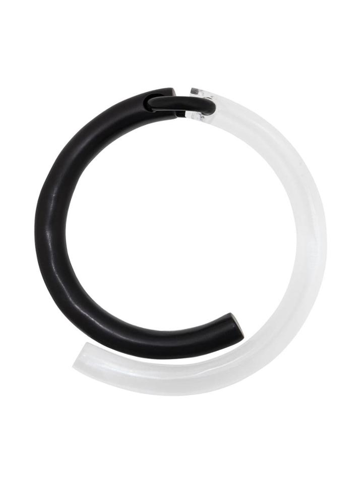 Monies Contrast Tube Choker - Black