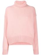 Laneus Rollneck Knit Sweater - Pink