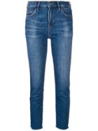Mih Jeans Tomboy Cropped Jeans - Blue