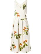 Nostra Santissima 'savella' Cherry Print Dress, Women's, Size: 40, Nude/neutrals, Cotton