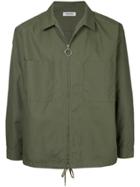 Monkey Time Zipped Shirt Jacket - Green