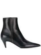 Saint Laurent Studds Ankle Boots - Black