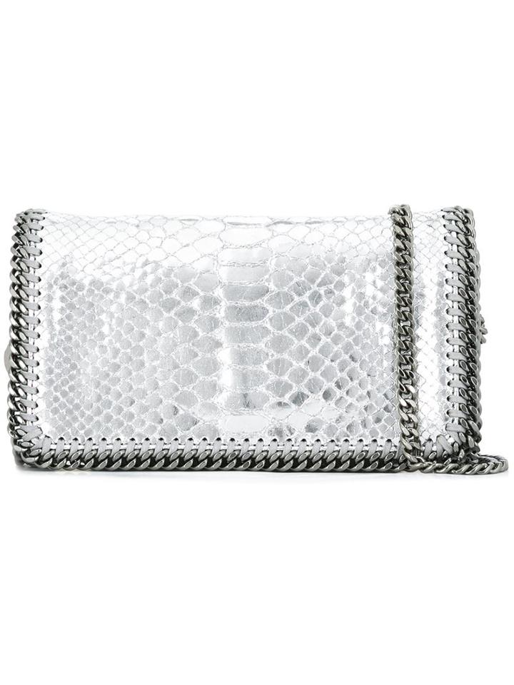 Stella Mccartney Mini 'falabella' Crossbody Bag, Women's, Grey, Polyester