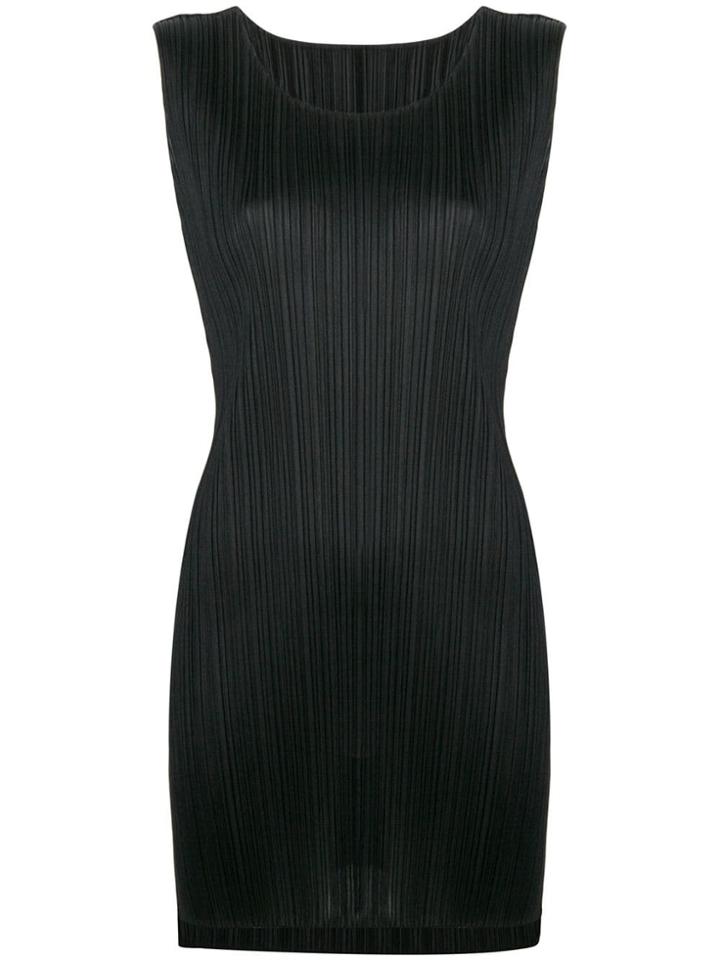 Pleats Please By Issey Miyake Pleated Vest Top - Black
