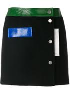 Courrèges Colour-block Mini Skirt - Black