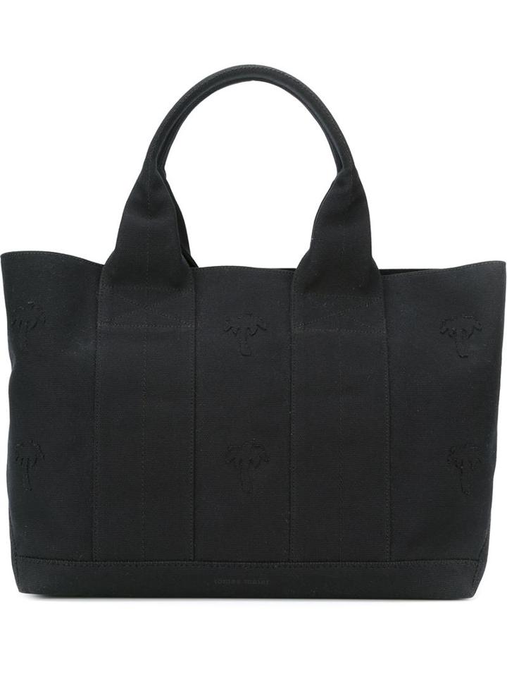 Tomas Maier Palm Tree Applique Tote, Women's, Black