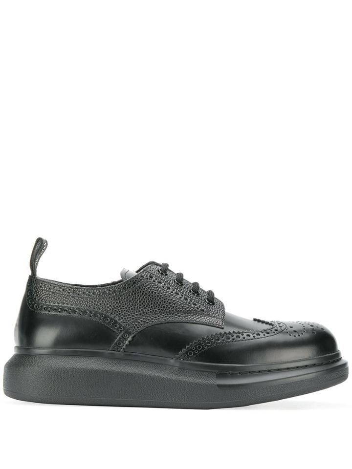 Alexander Mcqueen Derby Low-top Sneakers - Black