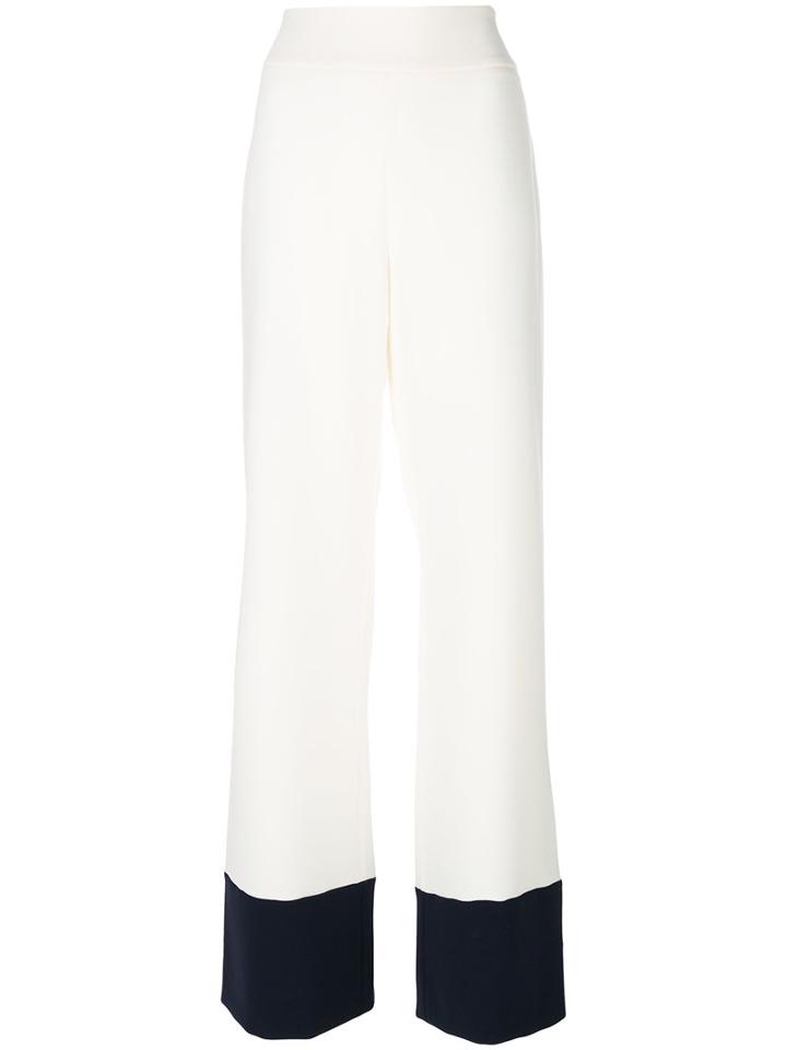 Max Mara - Fumato Palazzo Trousers - Women - Polyester/triacetate - 14, Nude/neutrals, Polyester/triacetate