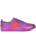 Opening Ceremony Lace-up Flat Sneakers - Pink & Purple