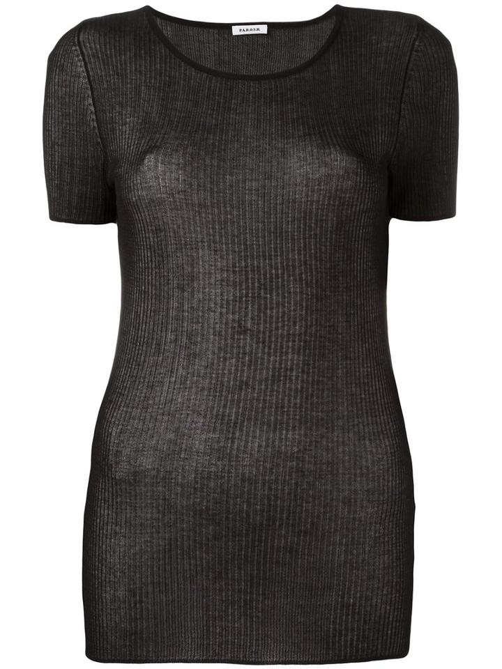 P.a.r.o.s.h. Costy Top, Women's, Black, Cotton/acrylic