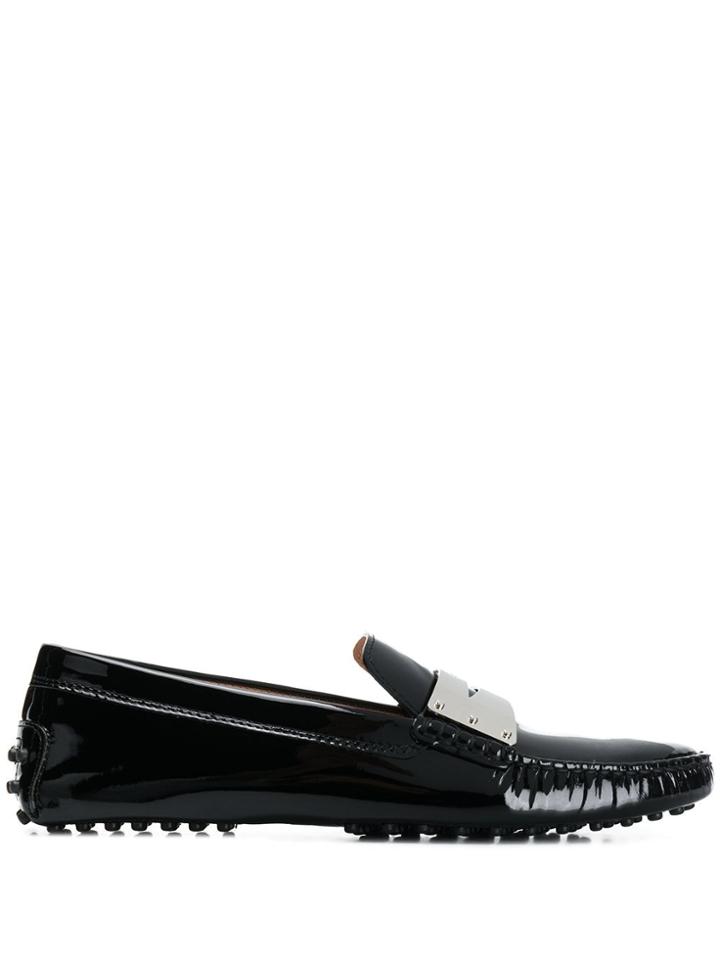 Tod's Slip-on Patent Loafers - Black