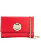 Salvatore Ferragamo Flower Logo Clutch - Red