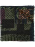 Etro Abstract Print Scarf, Men's, Silk/wool
