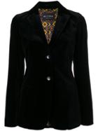 Etro - Classic Blazer - Women - Cotton/spandex/elastane/viscose - 42, Black, Cotton/spandex/elastane/viscose