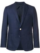 Caruso Single Breasted Jacket - Blue