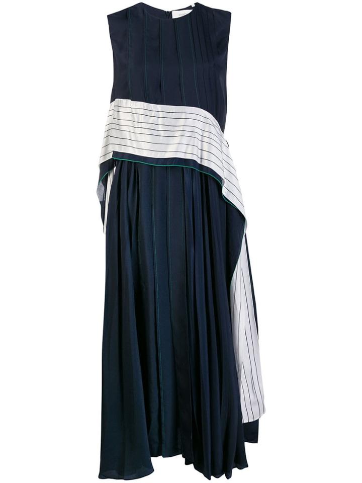 Sportmax Contrast Striped Waistband Dress - Black