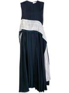 Sportmax Contrast Striped Waistband Dress - Black