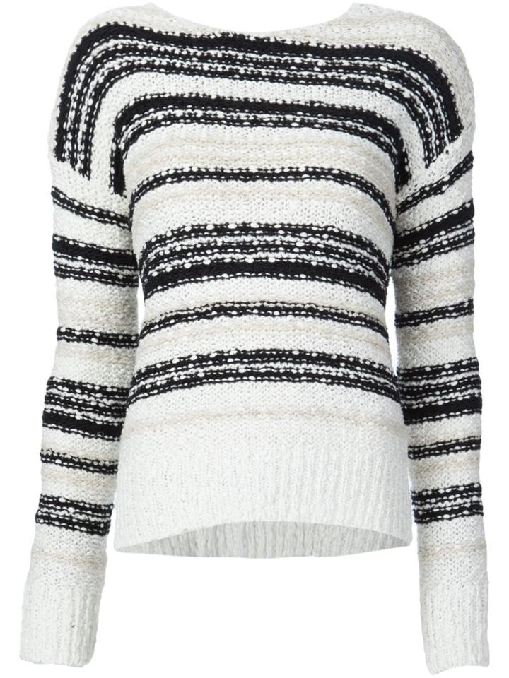 Veronica Beard Striped Jumper, Women's, Size: Small, Black, Cotton/linen/flax/polyester