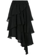 Isabel Marant Étoile - Tiered Weez Skirt - Women - Cupro - 36, Black, Cupro