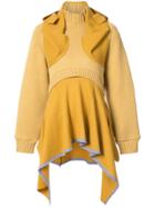 Undercover Layered Frilled Sweater Dress - Yellow & Orange