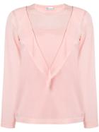 Red Valentino Ruffled Blouse - Pink