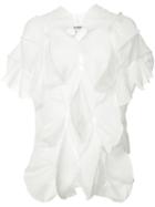 Junya Watanabe Comme Des Garçons Short-sleeve Origami Jumper, Women's, Size: Small, White, Nylon/polyester