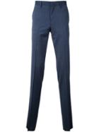 Estnation - Suit Trousers - Men - Polyester/polyurethane/wool - 50, Blue, Polyester/polyurethane/wool
