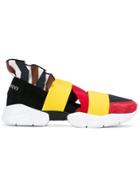 Emilio Pucci Colour Block Strap Trainers - Multicolour