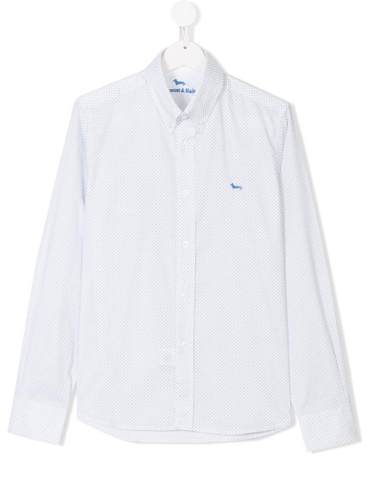 Harmont & Blaine Junior Teen Printed Button-down Shirt - White
