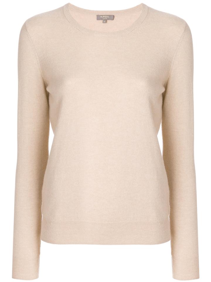 N.peal Round Neck Sweater - Nude & Neutrals