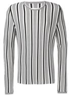 Maison Margiela Striped Jumper - Grey