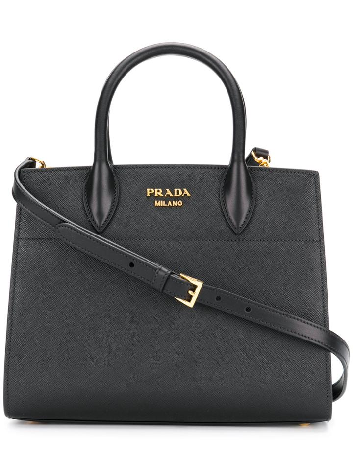 Prada Bibliotheque Small Tote Bag - Black