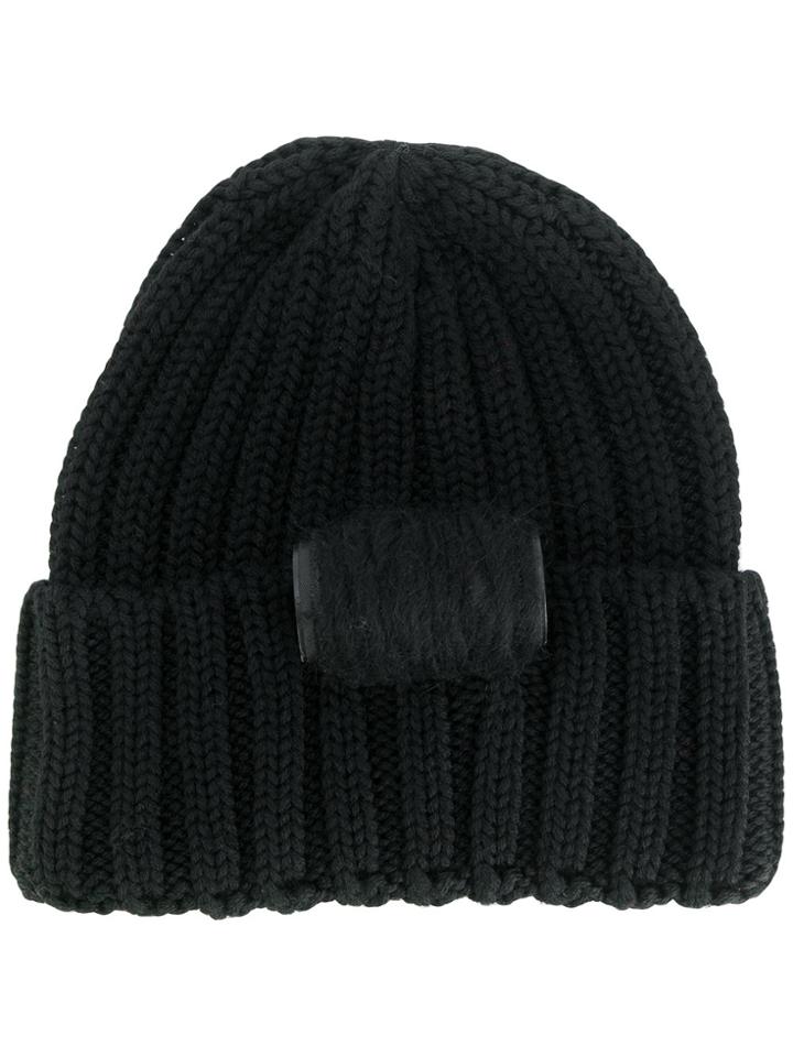 Ultràchic Cable Knitted Beanie - Black