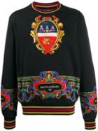 Dolce & Gabbana Emblem Print Sweatshirt - Black