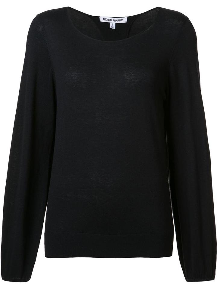 Elizabeth And James 'georgia' Blouse, Women's, Size: Medium, Blue, Cotton/viscose/cashmere