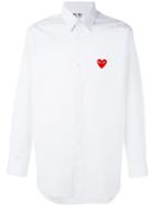 Comme Des Garçons Play Embroidered Logo Shirt - White