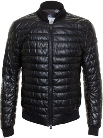 Moncler X Rolling Stones Quilted Leather Ryley Bomber Jacket