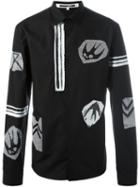 Mcq Alexander Mcqueen 'googe' Shirt, Men's, Size: 48, Black, Cotton/polyurethane