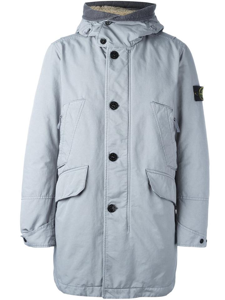 Stone Island Logo Patch Padded Coat