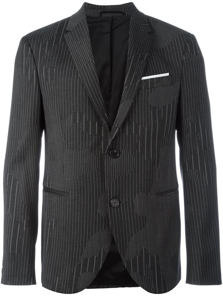 Neil Barrett Abstract Print Blazer