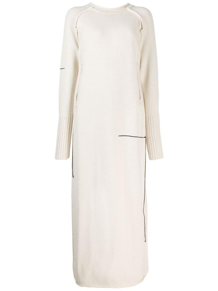 Yohji Yamamoto Pre-owned 1990's Jumper-style Dress - Neutrals