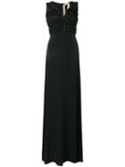 Nº21 Ruched-bodice Dress - Black